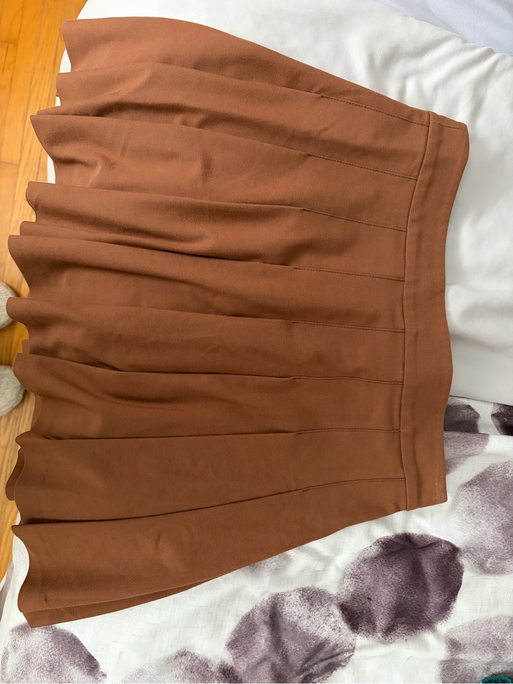 Sunday Best Copper-Brown Skater Skirt